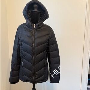 Tommy Hilfiger Women's Dark Puffer Jacket with Hood